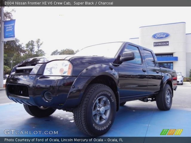 2004 Nissan Frontier XE V6 Crew Cab in Super Black