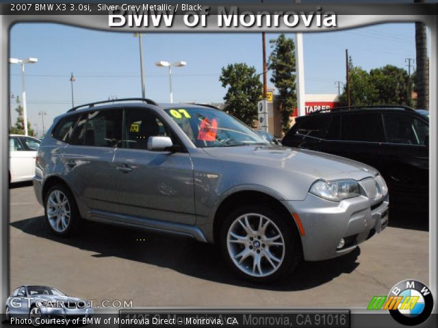 2007 BMW X3 3.0si in Silver Grey Metallic