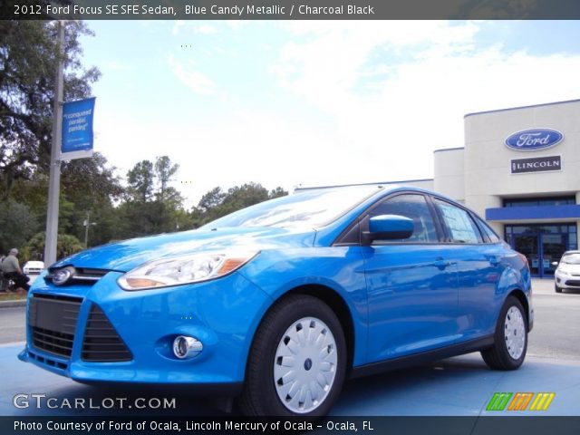 2012 Ford Focus SE SFE Sedan in Blue Candy Metallic