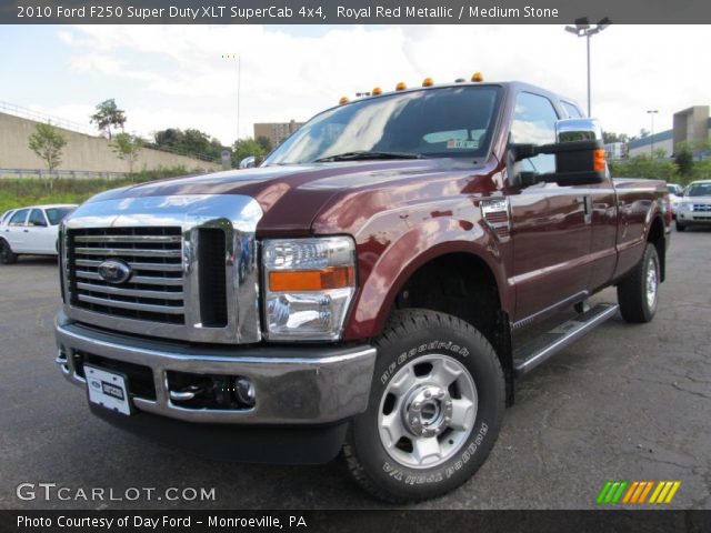 2010 Ford F250 Super Duty XLT SuperCab 4x4 in Royal Red Metallic