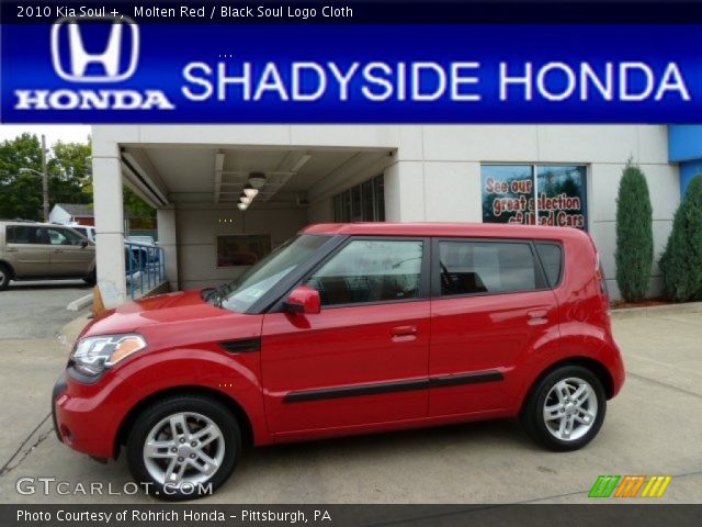 2010 Kia Soul + in Molten Red