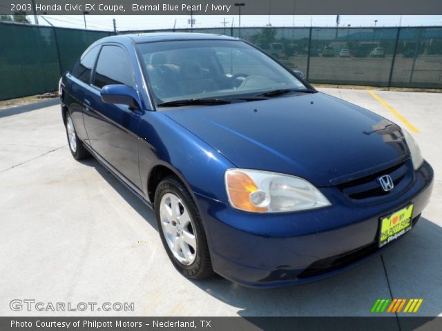 2003 Honda Civic EX Coupe in Eternal Blue Pearl