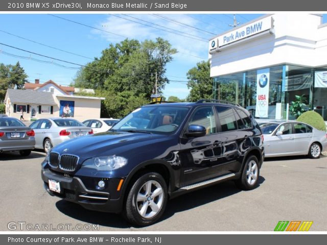 2010 BMW X5 xDrive30i in Monaco Blue Metallic