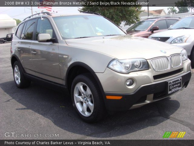 2008 BMW X3 3.0si in Platinum Bronze Metallic