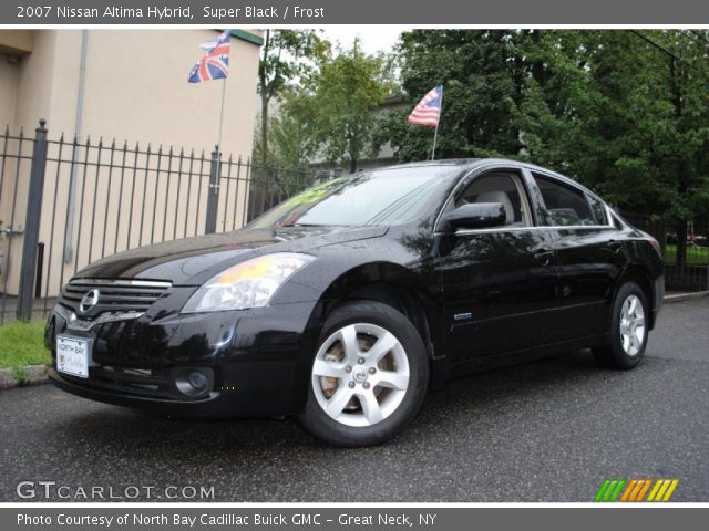2007 Nissan Altima Hybrid in Super Black