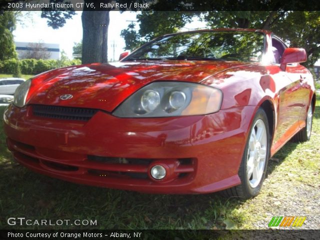 2003 Hyundai Tiburon GT V6 in Rally Red