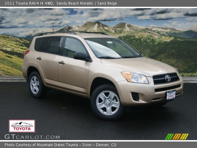 2011 Toyota RAV4 I4 4WD in Sandy Beach Metallic