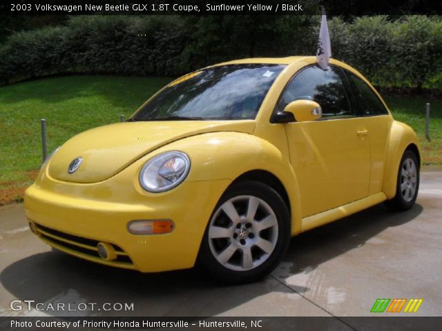 2003 Volkswagen New Beetle GLX 1.8T Coupe in Sunflower Yellow