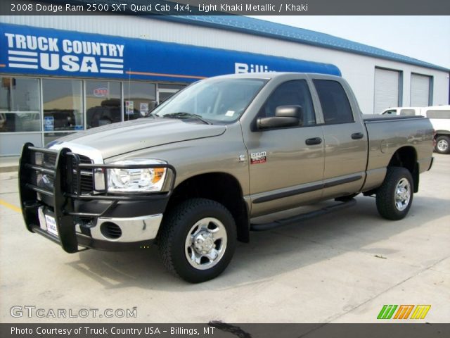 2008 Dodge Ram 2500 SXT Quad Cab 4x4 in Light Khaki Metallic