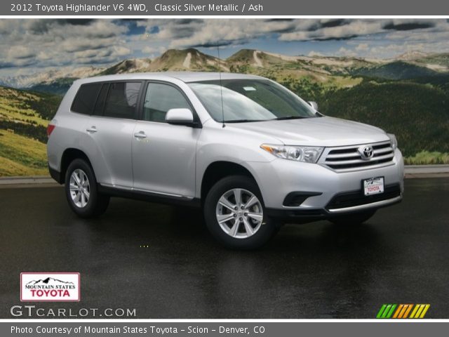2012 Toyota Highlander V6 4WD in Classic Silver Metallic