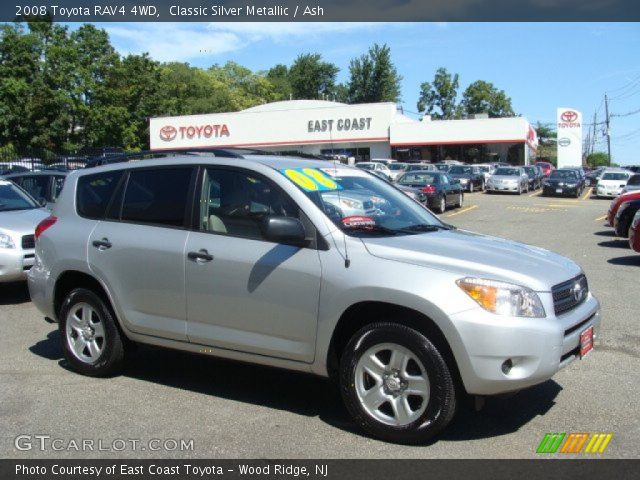 2008 Toyota RAV4 4WD in Classic Silver Metallic