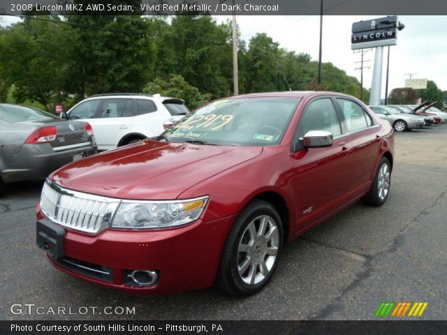 2008 Lincoln MKZ AWD Sedan in Vivid Red Metallic