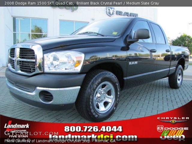 2008 Dodge Ram 1500 SXT Quad Cab in Brilliant Black Crystal Pearl