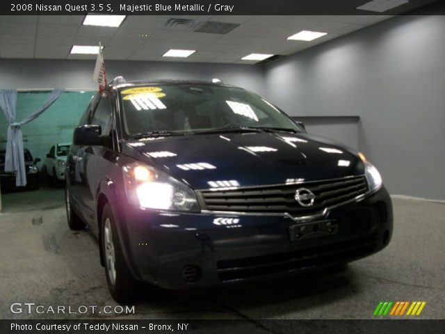2008 Nissan Quest 3.5 S in Majestic Blue Metallic