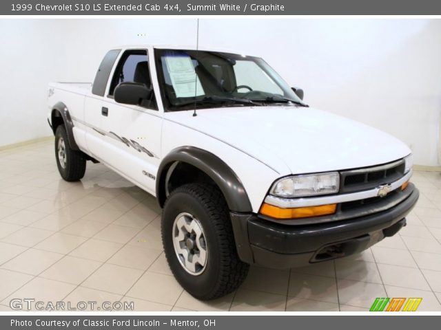 1999 Chevrolet S10 LS Extended Cab 4x4 in Summit White