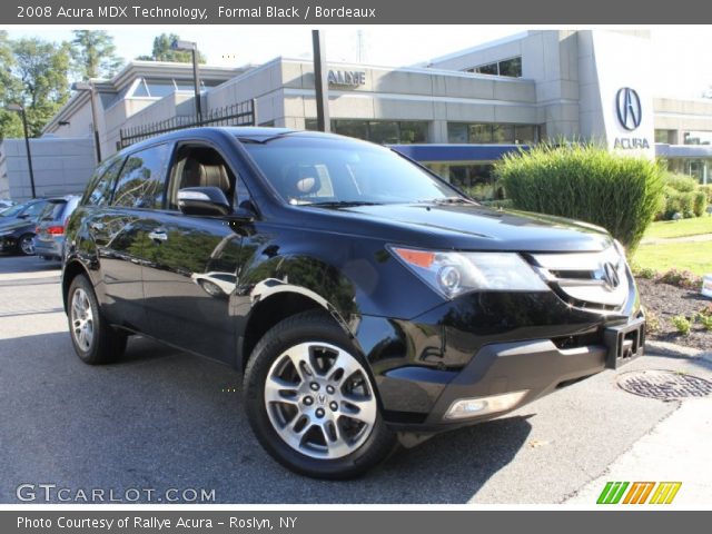 2008 Acura MDX Technology in Formal Black