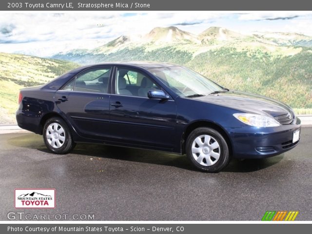 2003 Toyota Camry LE in Stratosphere Mica