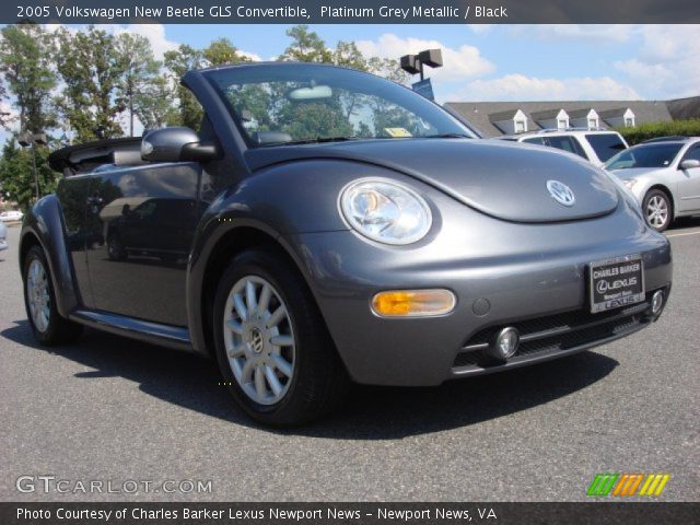 2005 Volkswagen New Beetle GLS Convertible in Platinum Grey Metallic