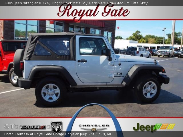 2009 Jeep Wrangler X 4x4 in Bright Silver Metallic