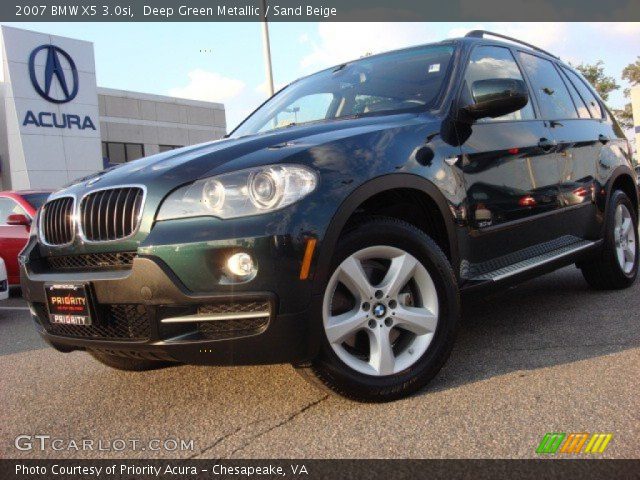 2007 BMW X5 3.0si in Deep Green Metallic