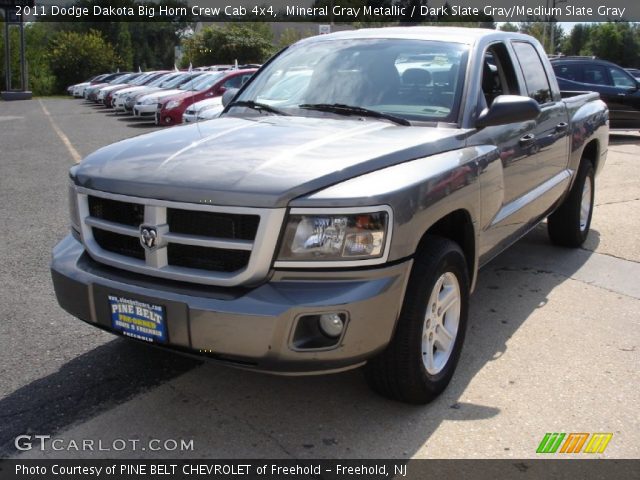 2011 Dodge Dakota Big Horn Crew Cab 4x4 in Mineral Gray Metallic