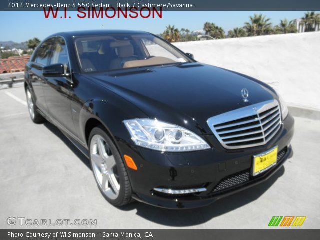 2012 Mercedes-Benz S 550 Sedan in Black