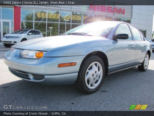 2002 Saturn S Series SL2 Sedan in Silver Blue