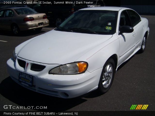 2003 Pontiac Grand Am SE Sedan in Summit White
