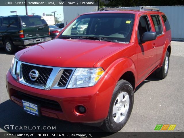 2008 Nissan Pathfinder S 4x4 in Red Brawn