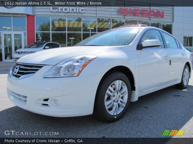 2012 Nissan Altima 2.5 SL in Winter Frost White