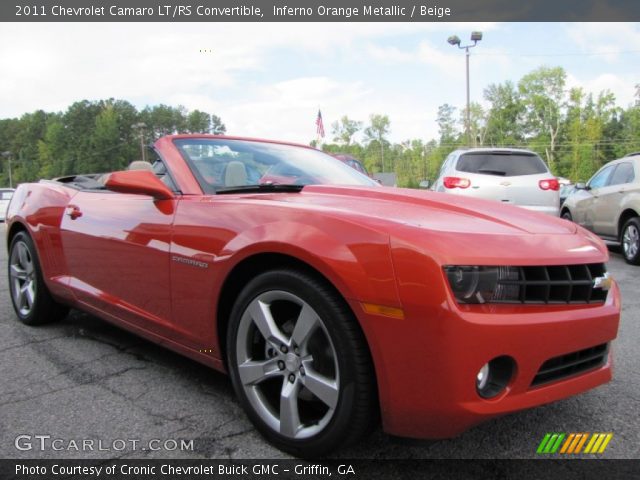 2011 Chevrolet Camaro LT/RS Convertible in Inferno Orange Metallic