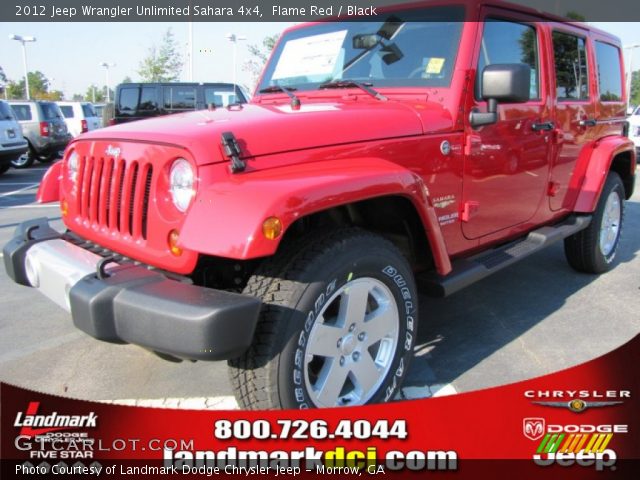 2012 Jeep Wrangler Unlimited Sahara 4x4 in Flame Red