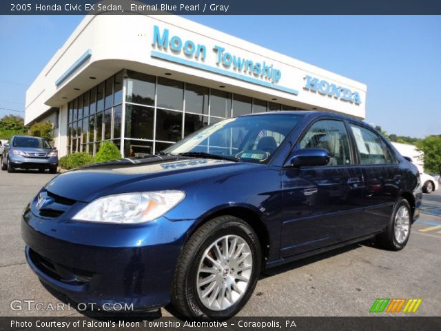 2005 Honda Civic EX Sedan in Eternal Blue Pearl