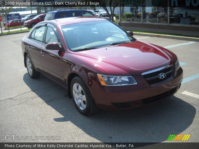 2008 Hyundai Sonata GLS in Dark Cherry Red