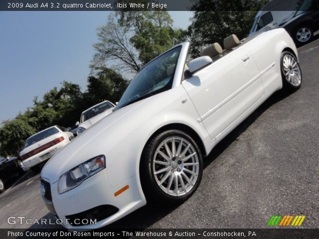 2009 Audi A4 3.2 quattro Cabriolet in Ibis White