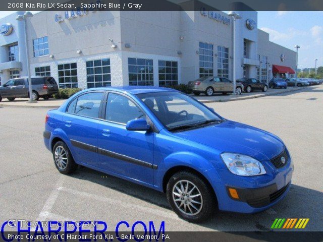 2008 Kia Rio LX Sedan in Sapphire Blue