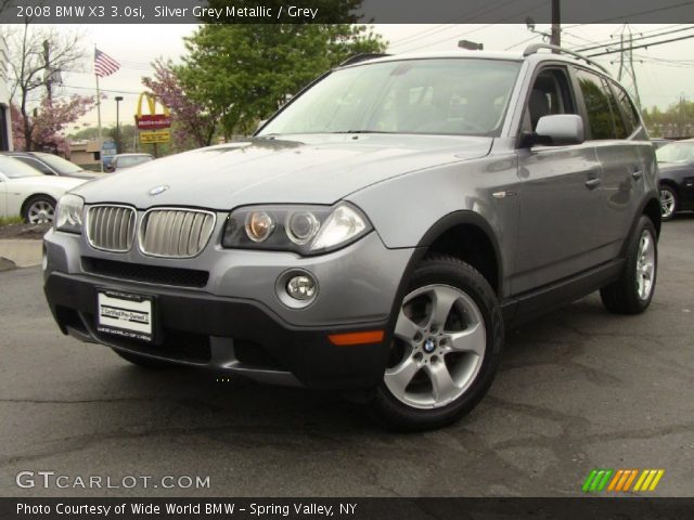 2008 BMW X3 3.0si in Silver Grey Metallic