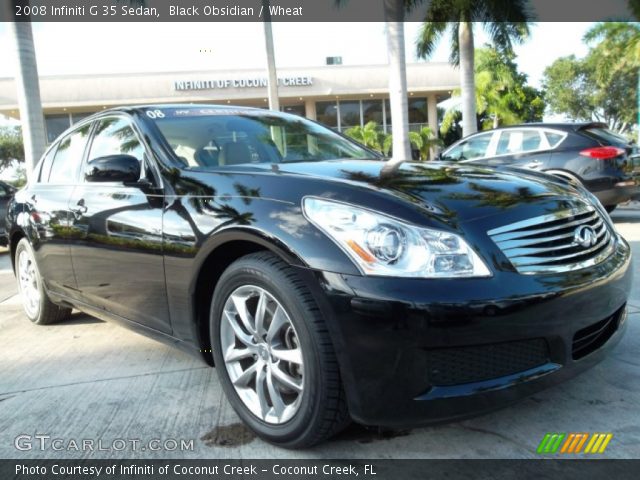2008 Infiniti G 35 Sedan in Black Obsidian