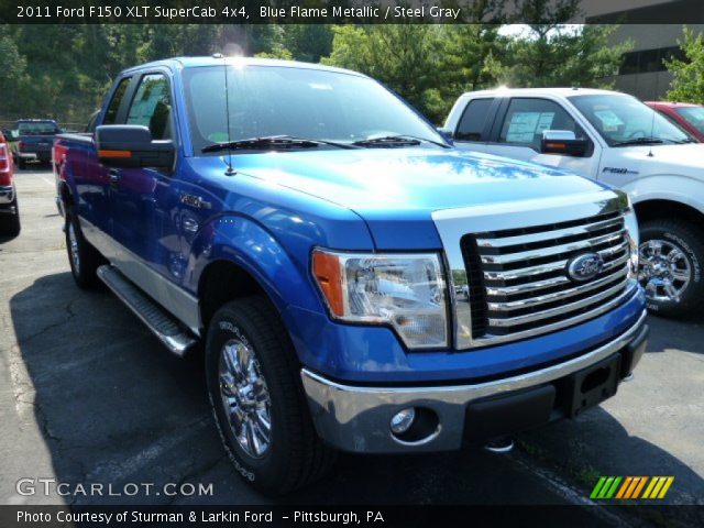 2011 Ford F150 XLT SuperCab 4x4 in Blue Flame Metallic