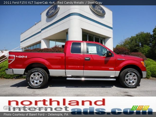2011 Ford F150 XLT SuperCab 4x4 in Red Candy Metallic