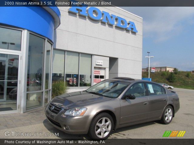 2003 Nissan Altima 3.5 SE in Polished Pewter Metallic