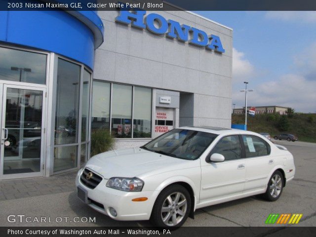 2003 Nissan Maxima GLE in Glacier White Pearl