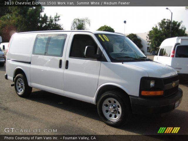 2010 Chevrolet Express 1500 Work Van in Summit White