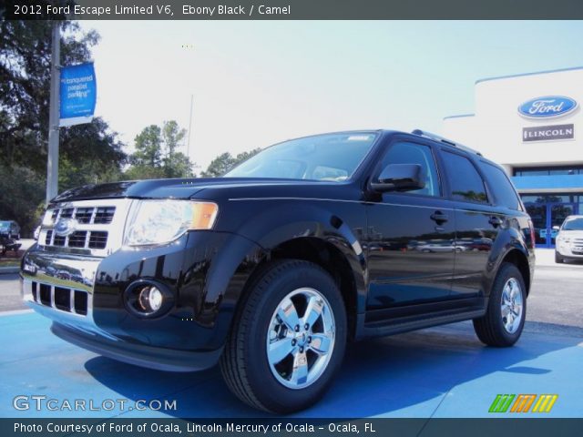 2012 Ford Escape Limited V6 in Ebony Black