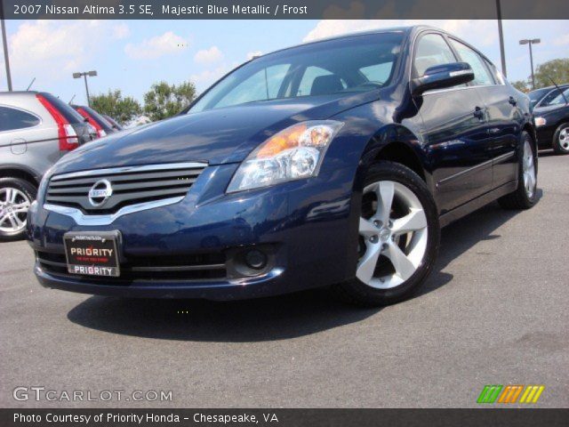 2007 Nissan Altima 3.5 SE in Majestic Blue Metallic