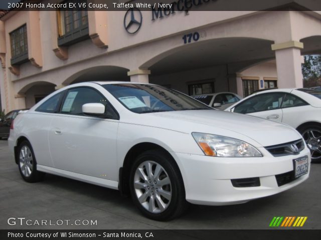 2007 Honda Accord EX V6 Coupe in Taffeta White