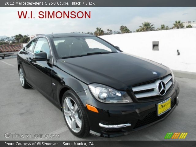 2012 Mercedes-Benz C 250 Coupe in Black