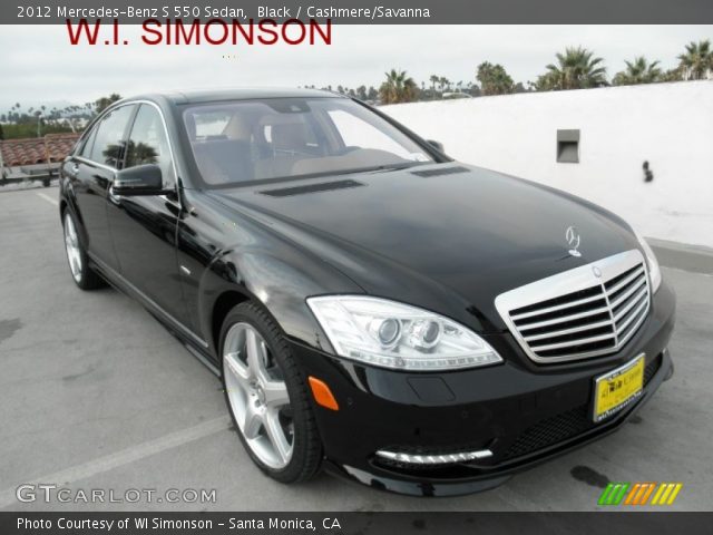 2012 Mercedes-Benz S 550 Sedan in Black