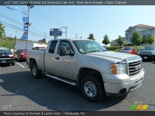 2007 GMC Sierra 2500HD SLE Extended Cab 4x4 in Silver Birch Metallic