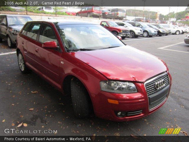 2006 Audi A3 2.0T in Garnet Red Pearl